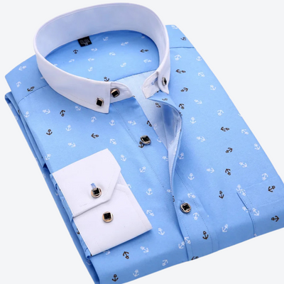 Finnick | Nautical Print Skjorte