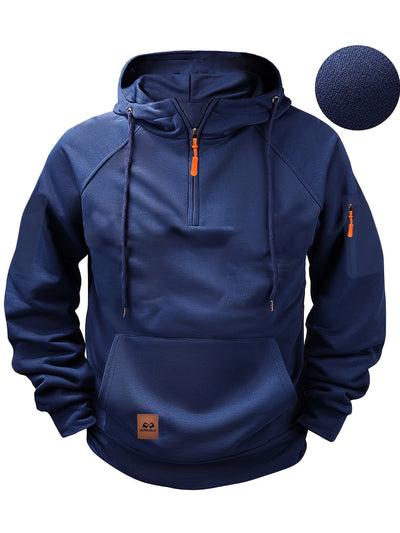 Henrik™ | Essential Hoodie med Halv Lynlås