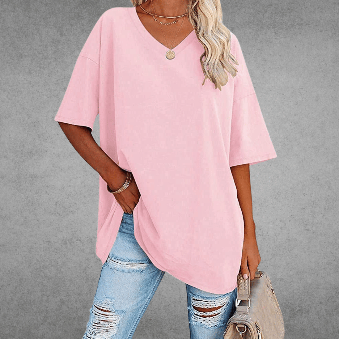 Nikita | Stilfuld Oversized V-Neck T-shirt