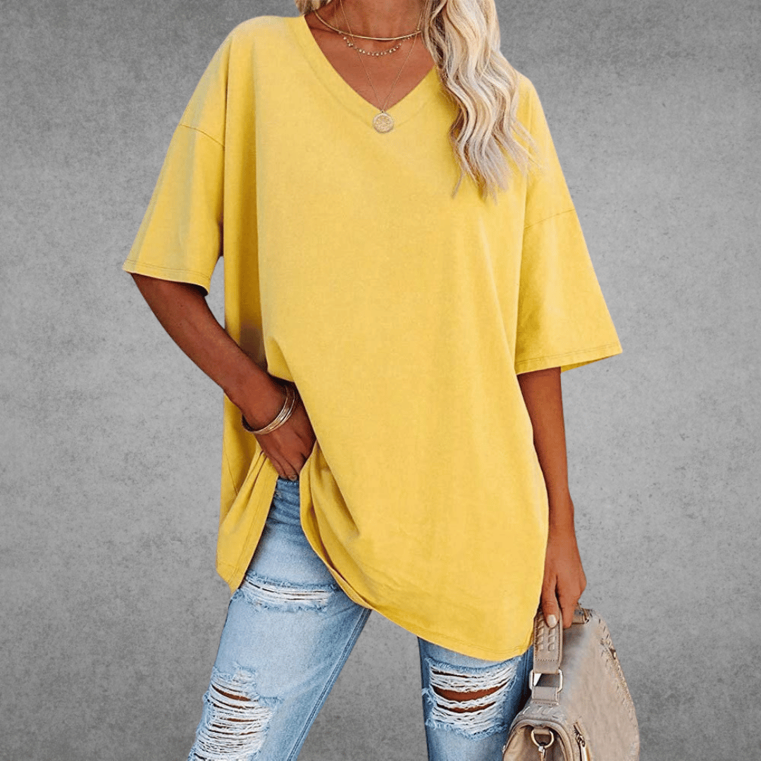 Nikita | Stilfuld Oversized V-Neck T-shirt
