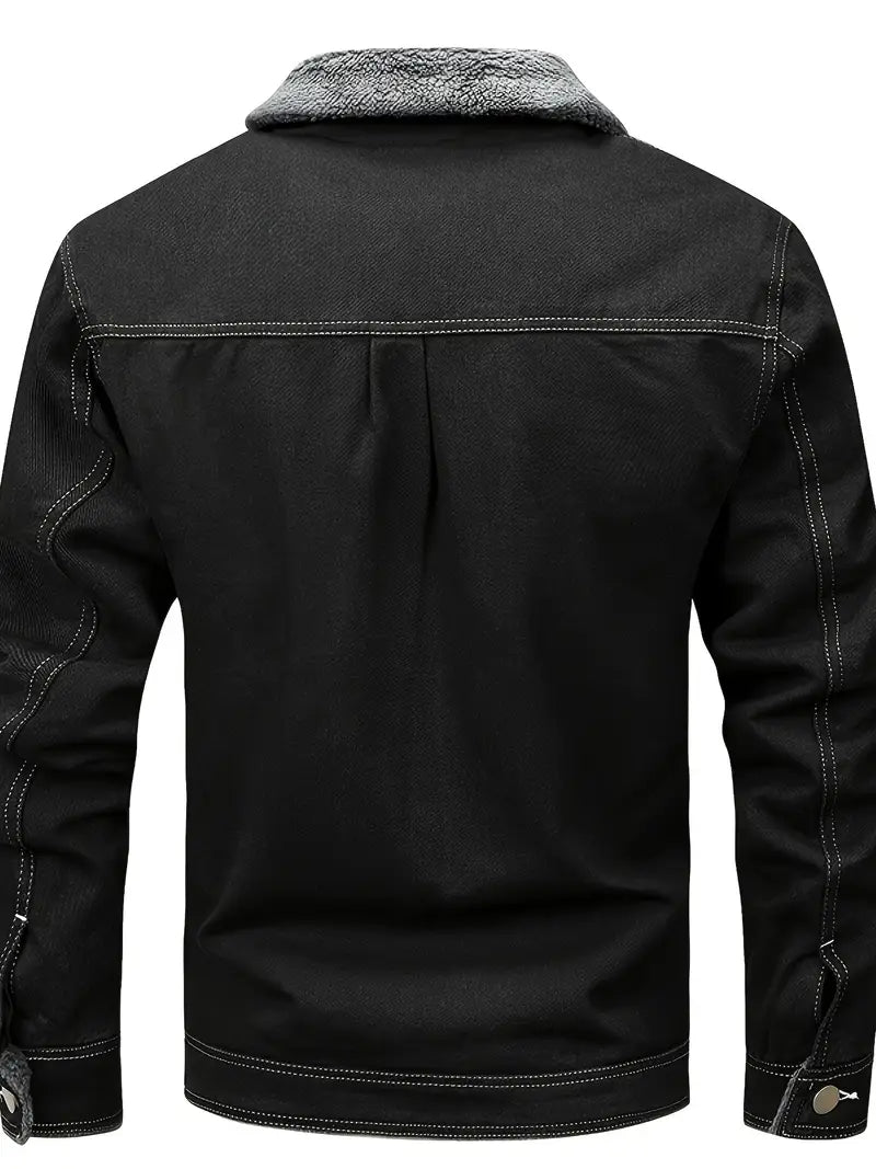 Geoffroy jeansjakke I rå stil møder moderne varme